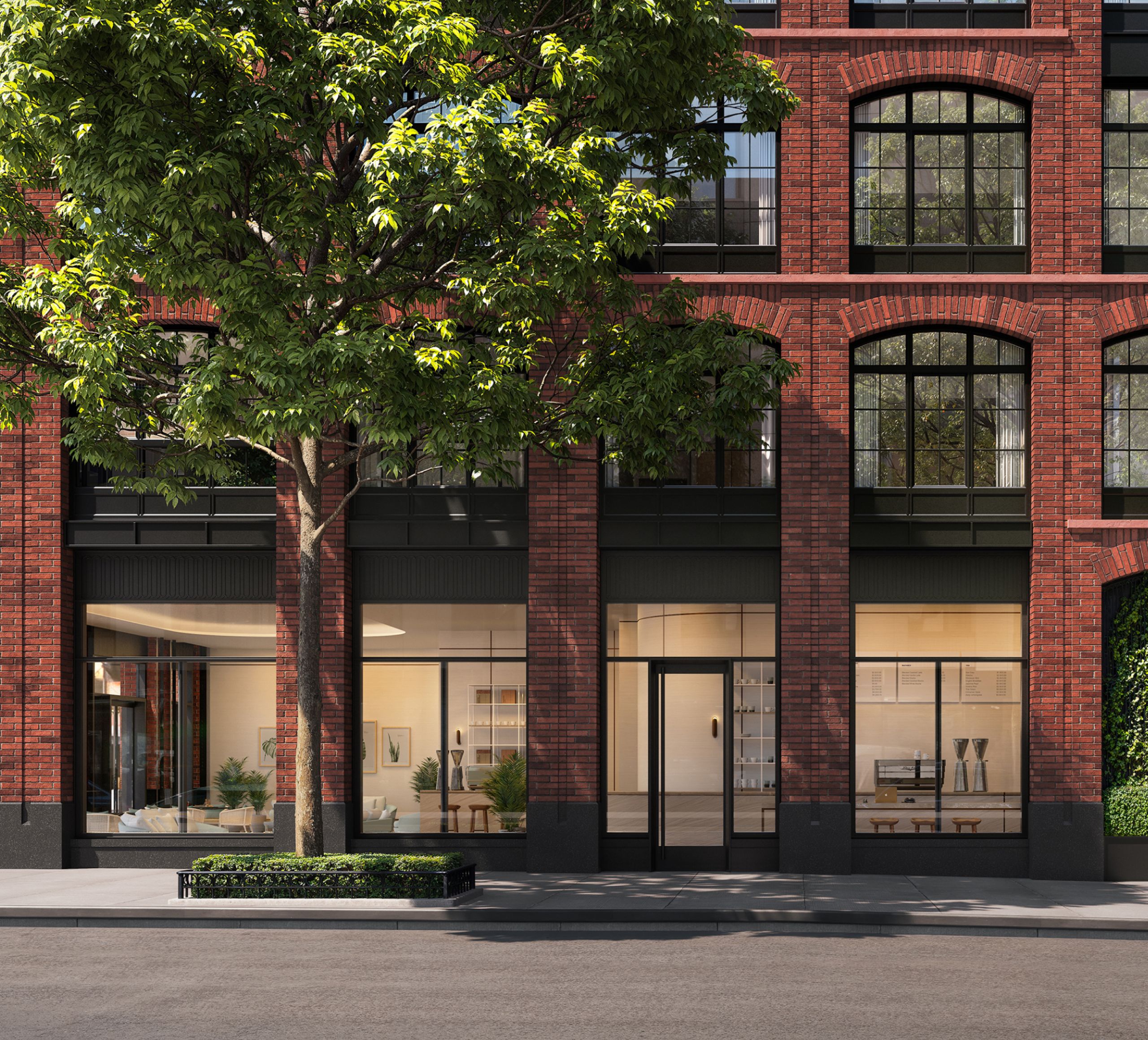 Entrance and street view of The Willow Residences by Naftali Group, new development in Gramercy NYC.